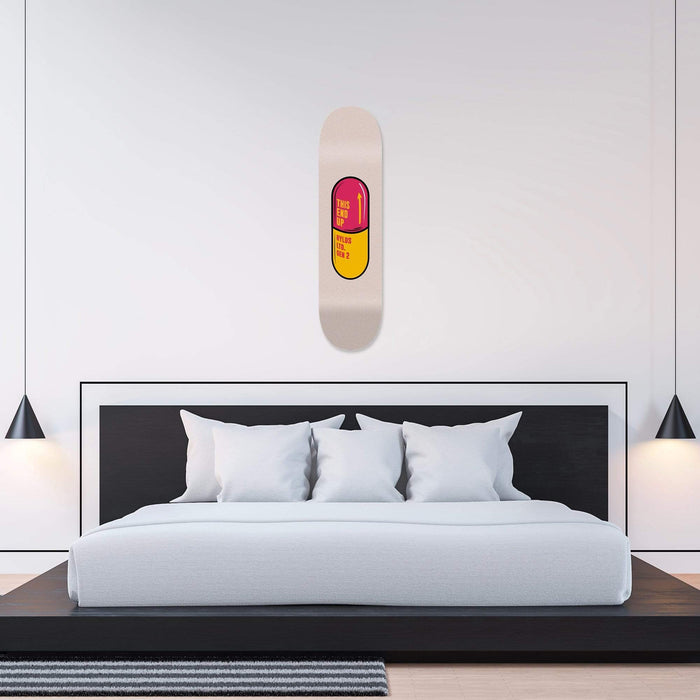 Pill Red Skateboard