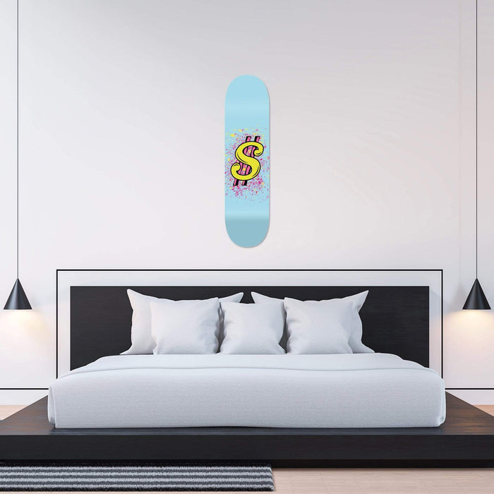 Dollar Light Blue Skateboard