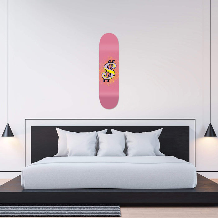Dollar Pink Skateboard