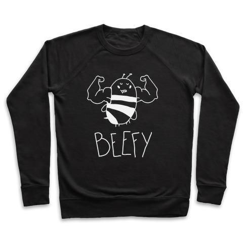 Virgin Teez  Pullover Crewneck Sweatshirt / x-small / Black BEEFY CREWNECK SWEATSHIRT