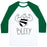 Virgin Teez  Baseball Tee Unisex Classic Baseball Tee / x-small / White/Dark Green BEEFY UNISEX CLASSIC BASEBALL TEE