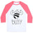 Virgin Teez  Baseball Tee Unisex Classic Baseball Tee / x-small / White/Neon Pink BEEFY UNISEX CLASSIC BASEBALL TEE