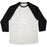 Virgin Teez  Baseball Tee Unisex Tri-Blend Baseball Tee / small / Oatmeal / Black BEEFY UNISEX TRI-BLEND BASEBALL TEE