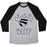 Virgin Teez  Baseball Tee Unisex Tri-Blend Baseball Tee / small / Athletic Gray / Black BEEFY UNISEX TRI-BLEND BASEBALL TEE