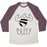 Virgin Teez  Baseball Tee Unisex Tri-Blend Baseball Tee / small / Oatmeal / Maroon BEEFY UNISEX TRI-BLEND BASEBALL TEE