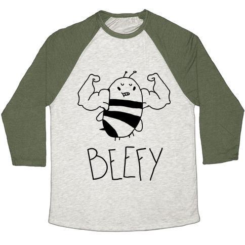 Virgin Teez  Baseball Tee Unisex Tri-Blend Baseball Tee / small / Oatmeal / Moss BEEFY UNISEX TRI-BLEND BASEBALL TEE