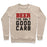 Virgin Teez  Pullover Crewneck Sweatshirt / x-small / Heathered Oatmeal BEER: THE ONLY GOOD CARB CREWNECK SWEATSHIRT