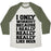Virgin Teez  Baseball Tee Unisex Tri-Blend Baseball Tee / small / Oatmeal / Moss BEER WORKOUT UNISEX TRI-BLEND BASEBALL TEE