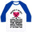 Virgin Teez  Baseball Tee Unisex Classic Baseball Tee / x-small / White/Blue BELIEVE IT OR NOT WOMEN CAN LOVE AND UNDERSTAND HOCKEY UNISEX CLASSIC BASEBALL TEE