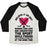 Virgin Teez  Baseball Tee Unisex Tri-Blend Baseball Tee / small / Oatmeal / Black BELIEVE IT OR NOT WOMEN CAN LOVE AND UNDERSTAND HOCKEY UNISEX TRI-BLEND BASEBALL TEE