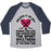 Virgin Teez  Baseball Tee Unisex Tri-Blend Baseball Tee / small / Athletic Gray / Navy BELIEVE IT OR NOT WOMEN CAN LOVE AND UNDERSTAND HOCKEY UNISEX TRI-BLEND BASEBALL TEE