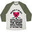 Virgin Teez  Baseball Tee Unisex Tri-Blend Baseball Tee / small / Oatmeal / Moss BELIEVE IT OR NOT WOMEN CAN LOVE AND UNDERSTAND HOCKEY UNISEX TRI-BLEND BASEBALL TEE