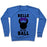 Virgin Teez  Pullover Crewneck Sweatshirt / x-small / Heathered Blue BELLE OF THE BALL CREWNECK SWEATSHIRT