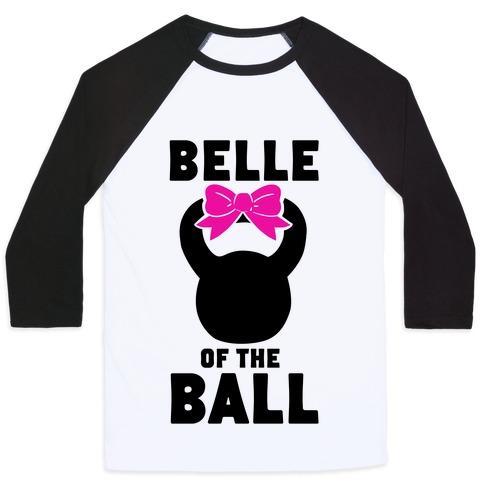 Virgin Teez  Baseball Tee Unisex Classic Baseball Tee / x-small / White/Black BELLE OF THE BALL UNISEX CLASSIC BASEBALL TEE