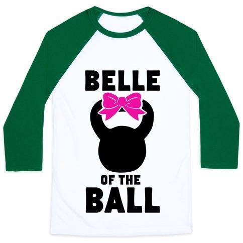 Virgin Teez  Baseball Tee Unisex Classic Baseball Tee / x-small / White/Dark Green BELLE OF THE BALL UNISEX CLASSIC BASEBALL TEE