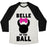 Virgin Teez  Baseball Tee Unisex Tri-Blend Baseball Tee / small / Oatmeal / Black BELLE OF THE BALL UNISEX TRI-BLEND BASEBALL TEE