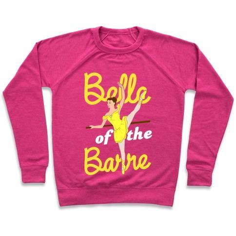 Virgin Teez  Pullover Crewneck Sweatshirt / x-small / Deep Pink BELLE OF THE BARRE CREWNECK SWEATSHIRT