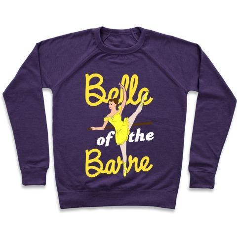 Virgin Teez  Pullover Crewneck Sweatshirt / x-small / Purple BELLE OF THE BARRE CREWNECK SWEATSHIRT