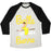 Virgin Teez  Baseball Tee Unisex Tri-Blend Baseball Tee / small / Oatmeal / Black BELLE OF THE BARRE UNISEX TRI-BLEND BASEBALL TEE