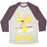 Virgin Teez  Baseball Tee Unisex Tri-Blend Baseball Tee / small / Oatmeal / Maroon BELLE OF THE BARRE UNISEX TRI-BLEND BASEBALL TEE