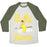 Virgin Teez  Baseball Tee Unisex Tri-Blend Baseball Tee / small / Oatmeal / Moss BELLE OF THE BARRE UNISEX TRI-BLEND BASEBALL TEE