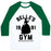 Virgin Teez  Baseball Tee Unisex Classic Baseball Tee / x-small / White/Dark Green BELLE'S GYM UNISEX CLASSIC BASEBALL TEE