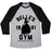 Virgin Teez  Baseball Tee Unisex Tri-Blend Baseball Tee / small / Athletic Gray / Black BELLE'S GYM UNISEX TRI-BLEND BASEBALL TEE