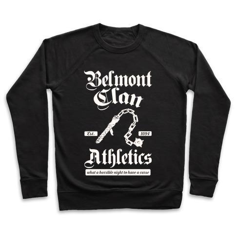Virgin Teez  Pullover Crewneck Sweatshirt / x-small / Black BELMONT CLAN ATHLETICS CREWNECK SWEATSHIRT