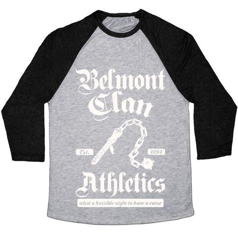 Virgin Teez  Baseball Tee Unisex Tri-Blend Baseball Tee / small / Athletic Gray / Black BELMONT CLAN ATHLETICS UNISEX TRI-BLEND BASEBALL TEE