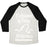 Virgin Teez  Baseball Tee Unisex Tri-Blend Baseball Tee / small / Oatmeal / Black BELMONT CLAN ATHLETICS UNISEX TRI-BLEND BASEBALL TEE