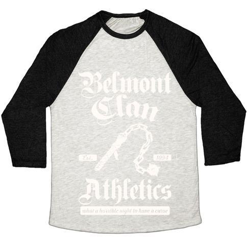 Virgin Teez  Baseball Tee Unisex Tri-Blend Baseball Tee / small / Oatmeal / Black BELMONT CLAN ATHLETICS UNISEX TRI-BLEND BASEBALL TEE