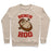 Virgin Teez  Pullover Crewneck Sweatshirt / x-small / Heathered Oatmeal BENCH HOG CREWNECK SWEATSHIRT