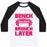 Virgin Teez  Baseball Tee Unisex Classic Baseball Tee / x-small / White/Black BENCH NOW, BRUNCH LATER UNISEX CLASSIC BASEBALL TEE