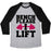 Virgin Teez  Baseball Tee Unisex Tri-Blend Baseball Tee / small / Athletic Gray / Black BENCH PLEASE, I LIFT UNISEX TRI-BLEND BASEBALL TEE