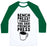Virgin Teez  Baseball Tee Unisex Classic Baseball Tee / x-small / White/Dark Green BENCH PRESS? I THOUGHT YOU SAID FRENCH PRESS UNISEX CLASSIC BASEBALL TEE