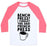 Virgin Teez  Baseball Tee Unisex Classic Baseball Tee / x-small / White/Neon Pink BENCH PRESS? I THOUGHT YOU SAID FRENCH PRESS UNISEX CLASSIC BASEBALL TEE