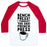 Virgin Teez  Baseball Tee Unisex Classic Baseball Tee / x-small / White/Red BENCH PRESS? I THOUGHT YOU SAID FRENCH PRESS UNISEX CLASSIC BASEBALL TEE