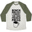 Virgin Teez  Baseball Tee Unisex Tri-Blend Baseball Tee / small / Oatmeal / Moss BENCH PRESS? I THOUGHT YOU SAID FRENCH PRESS UNISEX TRI-BLEND BASEBALL TEE