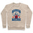 Virgin Teez  Pullover Crewneck Sweatshirt / x-small / Heathered Oatmeal BENCHAMIN FRANKLIN CREWNECK SWEATSHIRT