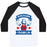 Virgin Teez  Baseball Tee Unisex Classic Baseball Tee / x-small / White/Black BENCHAMIN FRANKLIN UNISEX CLASSIC BASEBALL TEE