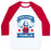 Virgin Teez  Baseball Tee Unisex Classic Baseball Tee / x-small / White/Red BENCHAMIN FRANKLIN UNISEX CLASSIC BASEBALL TEE