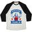 Virgin Teez  Baseball Tee Unisex Tri-Blend Baseball Tee / small / Oatmeal / Black BENCHAMIN FRANKLIN UNISEX TRI-BLEND BASEBALL TEE