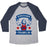 Virgin Teez  Baseball Tee Unisex Tri-Blend Baseball Tee / small / Athletic Gray / Navy BENCHAMIN FRANKLIN UNISEX TRI-BLEND BASEBALL TEE