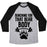Virgin Teez  Baseball Tee Unisex Tri-Blend Baseball Tee / small / Athletic Gray / Black BENCHING FOR THAT BEAR BODY UNISEX TRI-BLEND BASEBALL TEE