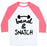 Virgin Teez  Baseball Tee Unisex Classic Baseball Tee / x-small / White/Neon Pink BEND AND SNATCH UNISEX CLASSIC BASEBALL TEE