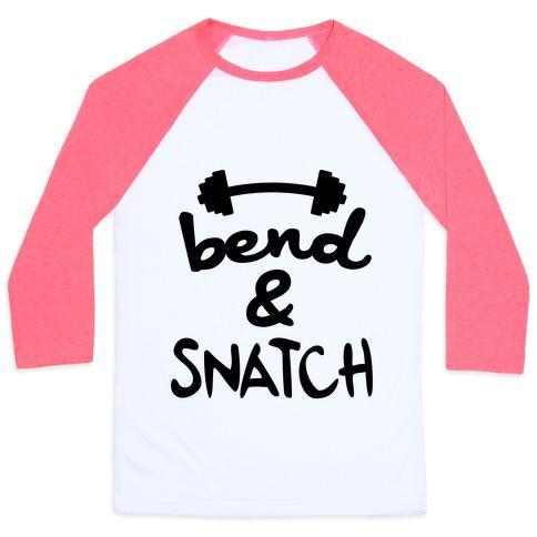 Virgin Teez  Baseball Tee Unisex Classic Baseball Tee / x-small / White/Neon Pink BEND AND SNATCH UNISEX CLASSIC BASEBALL TEE