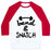 Virgin Teez  Baseball Tee Unisex Classic Baseball Tee / x-small / White/Red BEND AND SNATCH UNISEX CLASSIC BASEBALL TEE