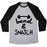Virgin Teez  Baseball Tee Unisex Tri-Blend Baseball Tee / small / Athletic Gray / Black BEND AND SNATCH UNISEX TRI-BLEND BASEBALL TEE