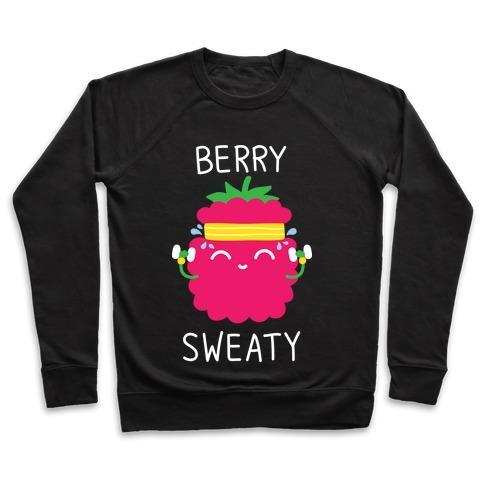 Virgin Teez  Pullover Crewneck Sweatshirt / x-small / Black BERRY SWEATY CREWNECK SWEATSHIRT