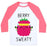 Virgin Teez  Baseball Tee Unisex Classic Baseball Tee / x-small / White/Neon Pink BERRY SWEATY UNISEX CLASSIC BASEBALL TEE